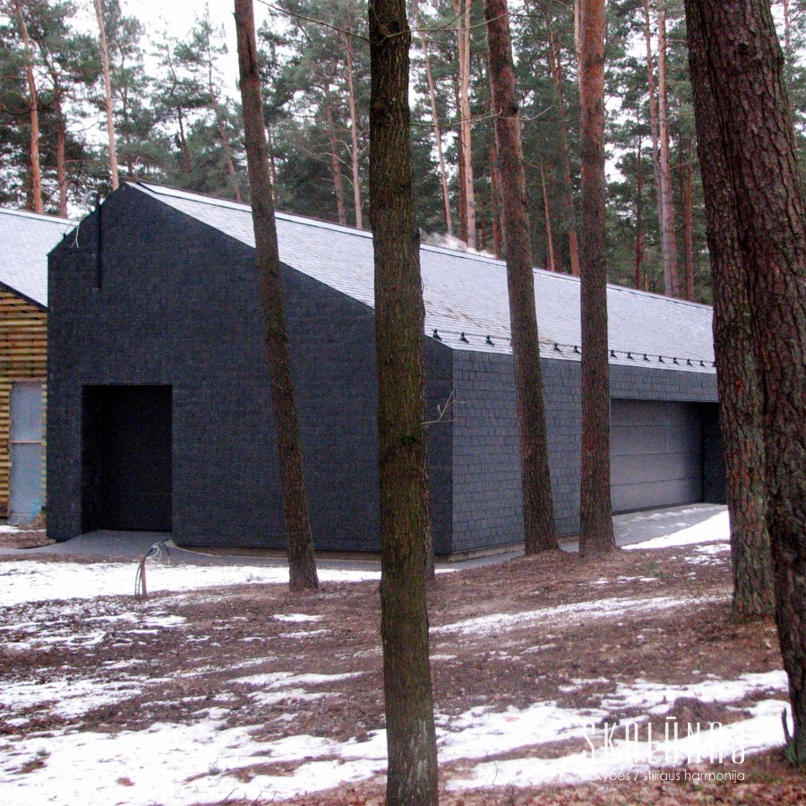 907 Stogas, natūralus akmuo, skalūnas,  40x25cm, Vilnius 2012